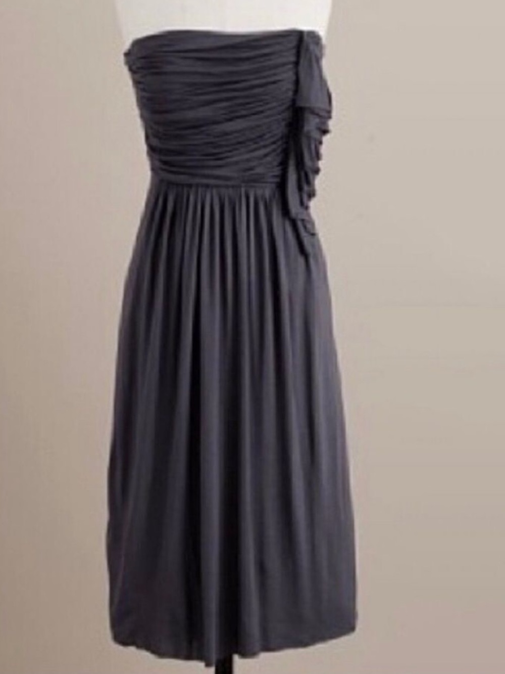 NWT vintage J.Crew Factory shirted top strapless jersey knit dress